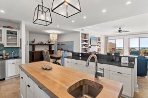 Kitchen with Prep Island and Sink