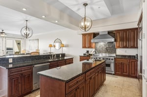Large Kitchen Island with Prep Sink