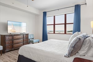 Bedroom 1 with Lake and Gulf View