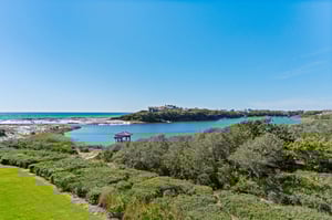 View of a Rare Coastal Lake