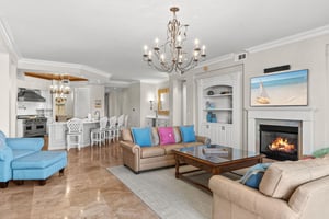 Living Area with Flat Screen TV