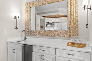 Wet Bar with Stand Alone Ice Maker