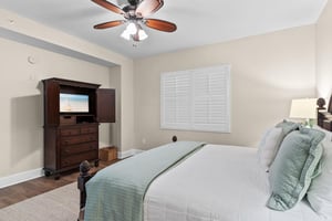 Bedroom 5 with King Bed  Flat Screen TV