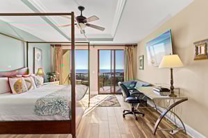 Bedroom 2 with King Bed and Access to Private Balcony