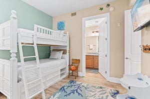 Bedroom 4 on with 2 Bunkbeds and Flat Screen TV