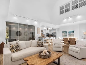 Open Living and Dining Area