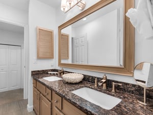 Bathroom in Loft with Double Vanity