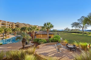 Enjoy the View of the Pool and Grounds