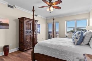 Bedroom 2 with King Bed and Stunning Gulf Views