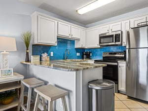 Fully Equipped Kitchen with Gulf Views