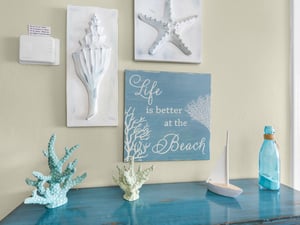 Unwind in your coastalthemed space, where beach vibes and soothing colors create the perfect seaside retreat.