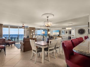 Open Kitchen, Dining and Living Area