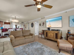 Living Area with Flat Screen TV