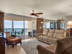Living Area with a Beautiful Gulf View