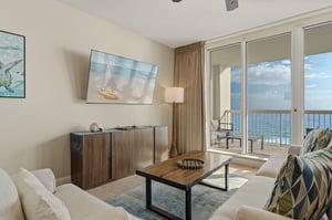 Let the ocean waves provide your soundtrack through floortoceiling windows opening to your private balcony.