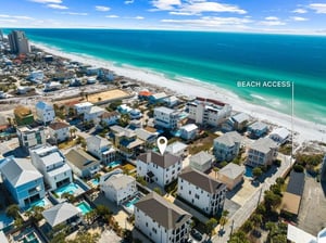 With the Beach access just steps away, you will have your toes in the sand in no time