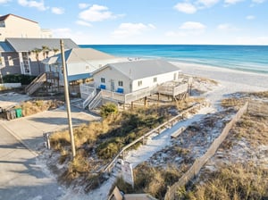 Miramar Beach vacation home with direct beach access and stunning Gulf waters just steps from the shore.