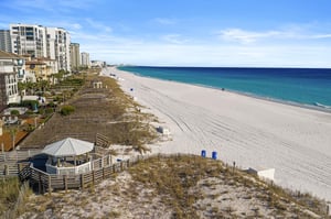 Enjoy Miles of Sugar White Sandy Beaches just Steps from Our Destiny