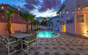 Enjoy Gorgeous Sunsets from the Private Pool Area
