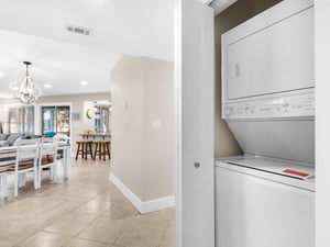 Laundry Area with Stackable Washer Dryer