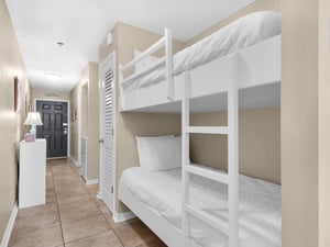 The cozy bunk bed nook perfect for a restful nights sleep