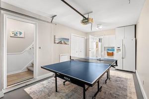 Challenge friends to ping pong in your private game room