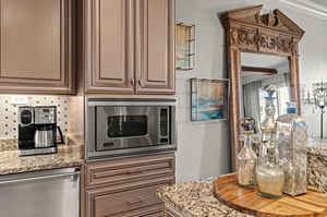 Gourmet kitchen with thoughtful touches.