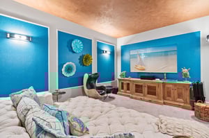 Large Screen TV in Entertainment Room