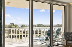 Wake up to tropical views and step onto the private balcony