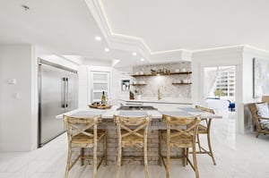 Open Kitchen with bar seating