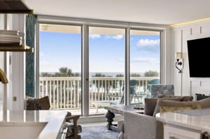 View of Gulf from Kitchen