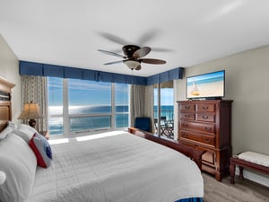 Bedroom 1 with Balcony Access and Gulf Views
