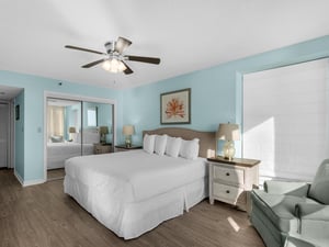 King Bed in Bedroom 1