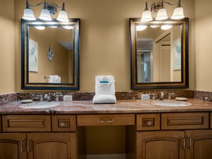 Double Vanity in Bathroom 1