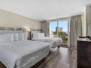 Bedroom 2 with 2 Queen Beds