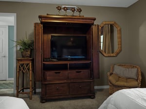 Flat Screen TV in Bedroom 2