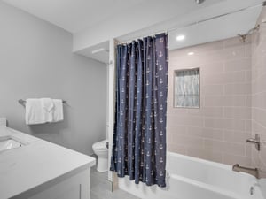 Shower  tub Combo in Bathroom 2