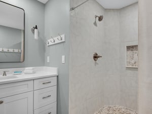 Large walkin Shower in Bathroom 1