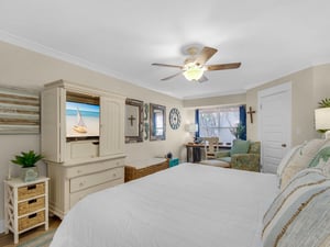 Bedroom 1 with Flat Screen TV