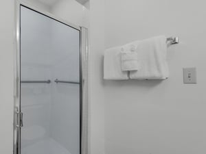 Walk in Shower in Bathroom 2