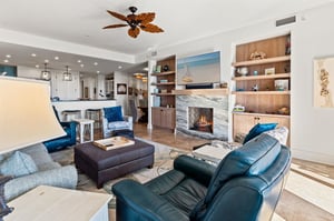 Living Area with Flat Screen TV