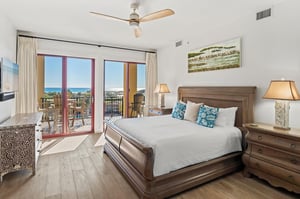 Bedroom 1 with King Bed and Gulf View