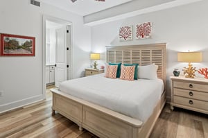 Bedroom 3 with King Bed and private ensuite bath.