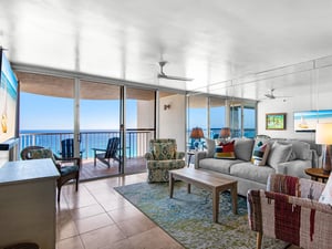 Living Room with Access to the Private Balcony