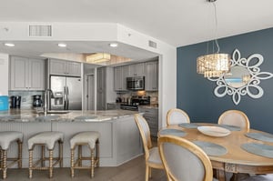 Your elegant kitchen and dining space features granite counters, stainless appliances, and a beautiful breakfast bar where youll love gathering for meals.