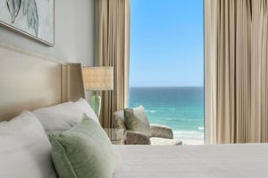 Wake up to stunning turquoise waters stretching to the horizon from your comfortable bed, where ocean breezes and gentle waves create the perfect morning soundtrack.