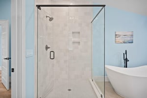 Soaking Tub and WalkIn Shower in Primary Bathroom 7