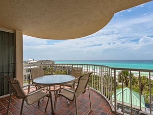 Private balcony with gulf view