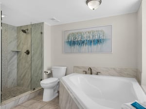 Bathroom 1 with Tub and Separate Shower