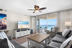 Living Area with Flat Screen TV
